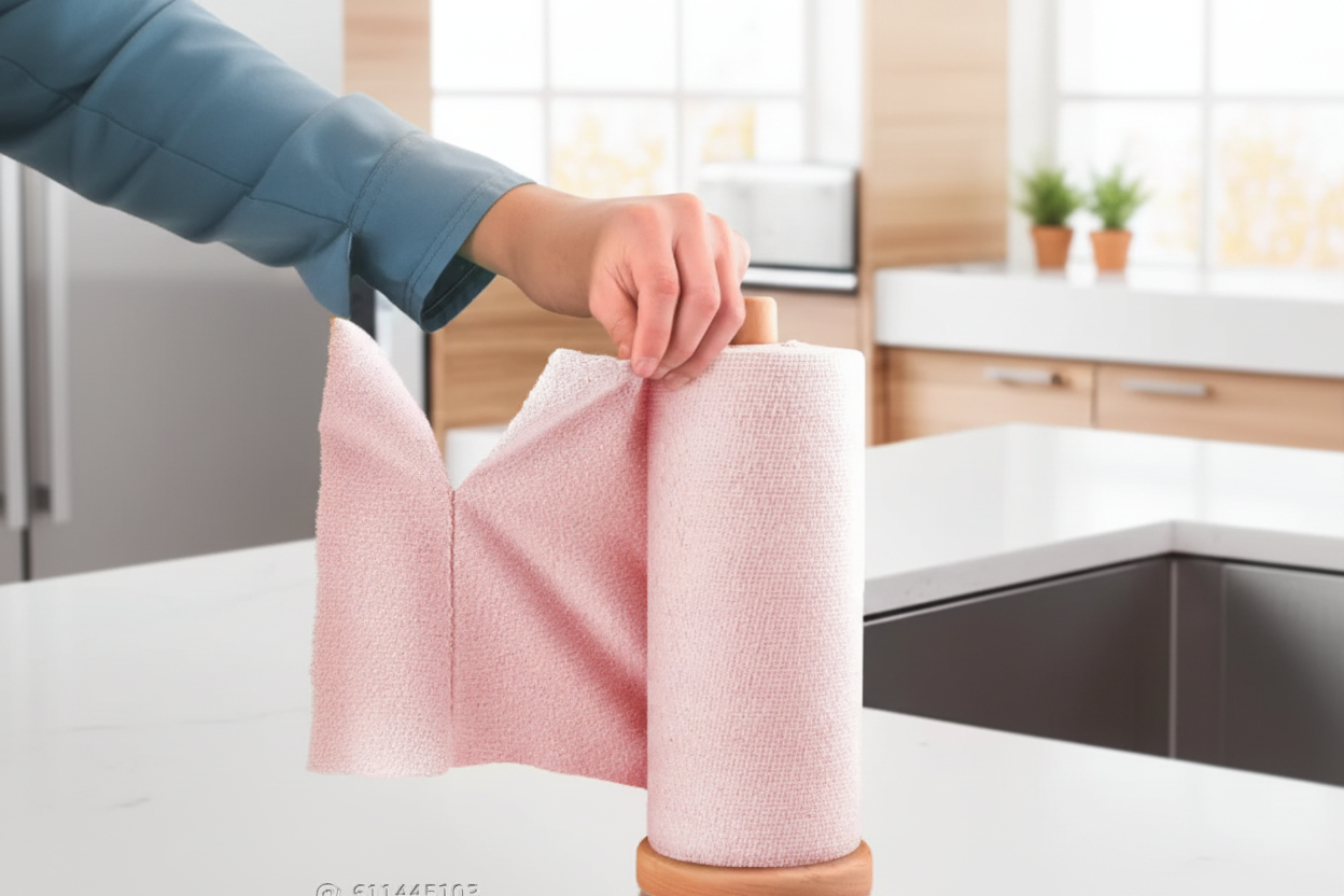 Cloth Roll In Use