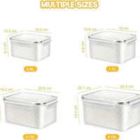 Fridge storage containers Pack of 2